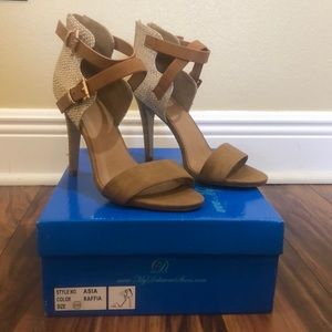 High heel strapped sandal! Never been worn.